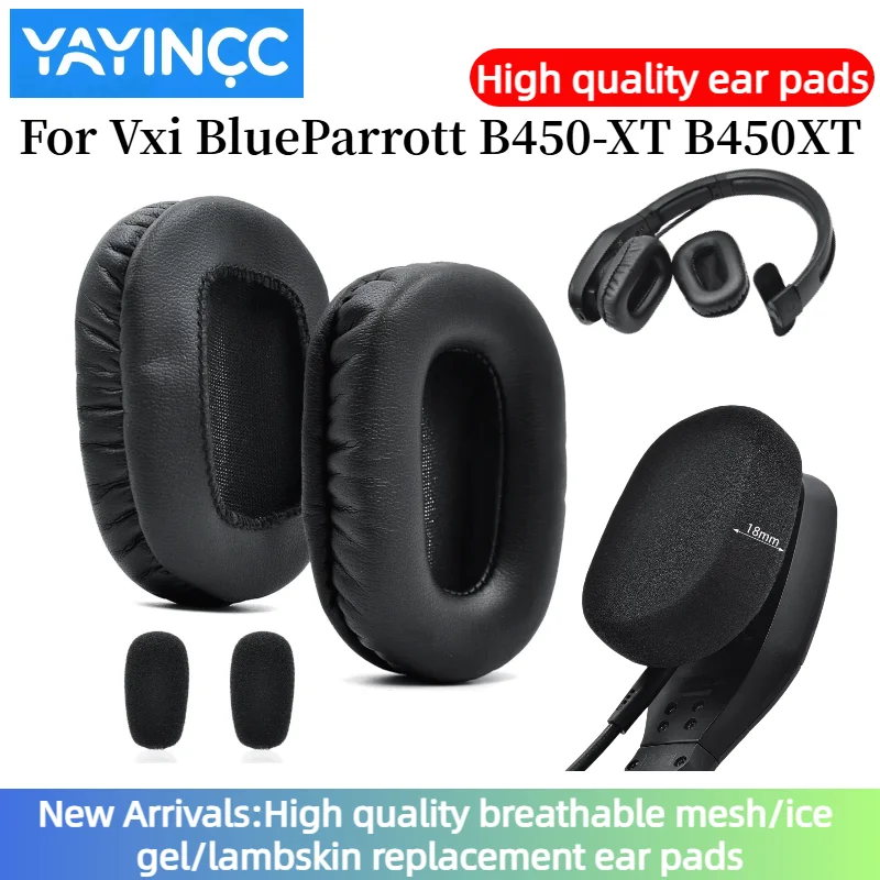 

YAYINCC Replacement Ear Pads For Vxi BlueParrott B450-XT B450XT Headphones Ear Cushions, Headset Earpads, Ear Cups Earmuffs