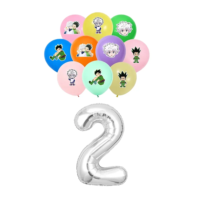 10 Stück 12 Zoll Hunter × Hunter Farbige Latexballons Kindergeburtstag Party Dekoration Babyparty Globos Ballon Spielzeug Anime