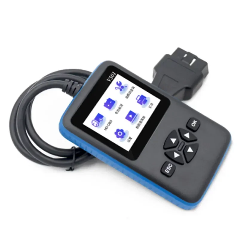 V501 Diesel Fault Code Reader SAE J1939 J1708 Protocols 24V OBD scanner for Truck Code Reader