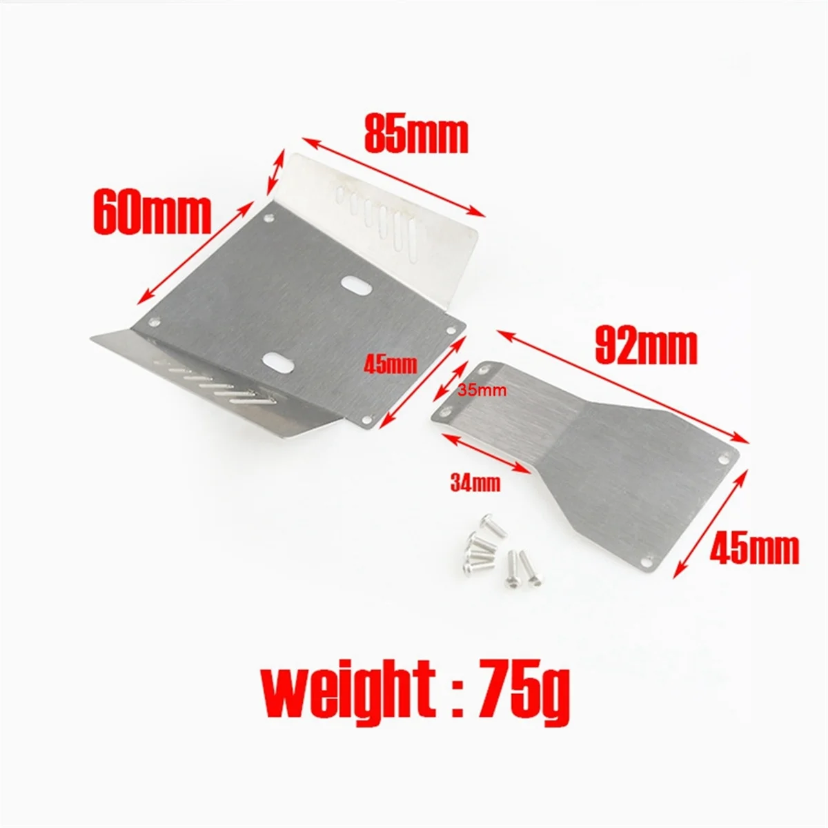 Metal Stainless Steel Ch is Armor Protection Skid Plate for Tamiya CC-01 CC01 1/10 RC Crawler Car Upgrade Parts