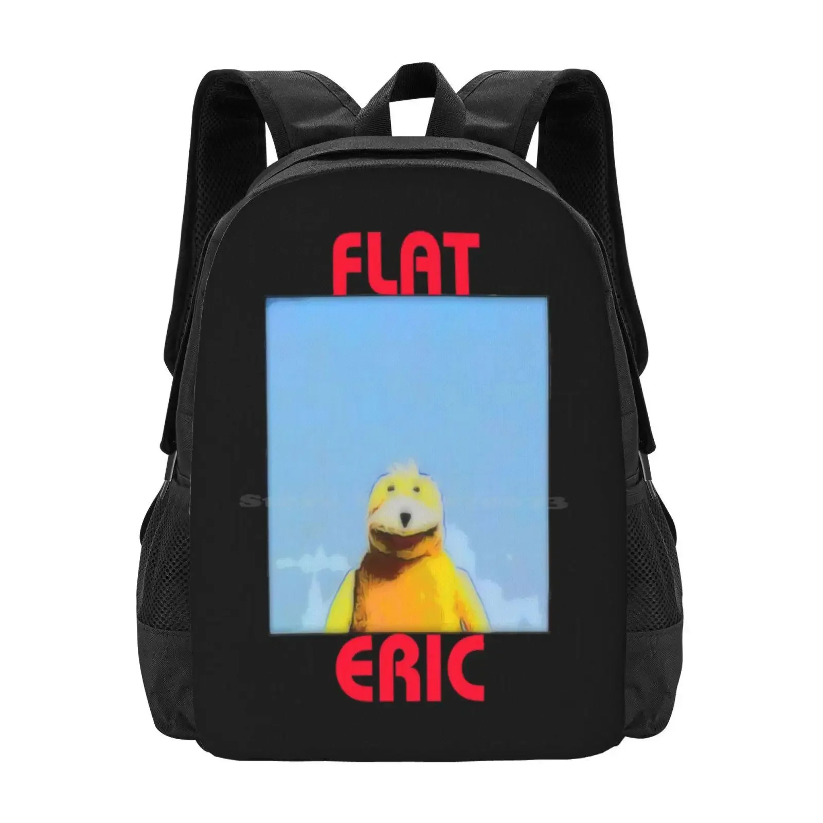 

Flat Eric Hot Sale Schoolbag Backpack Fashion Bags Music Dance Techno Decks Nineties 1990S Puppet Teddy Flat Eric Retro