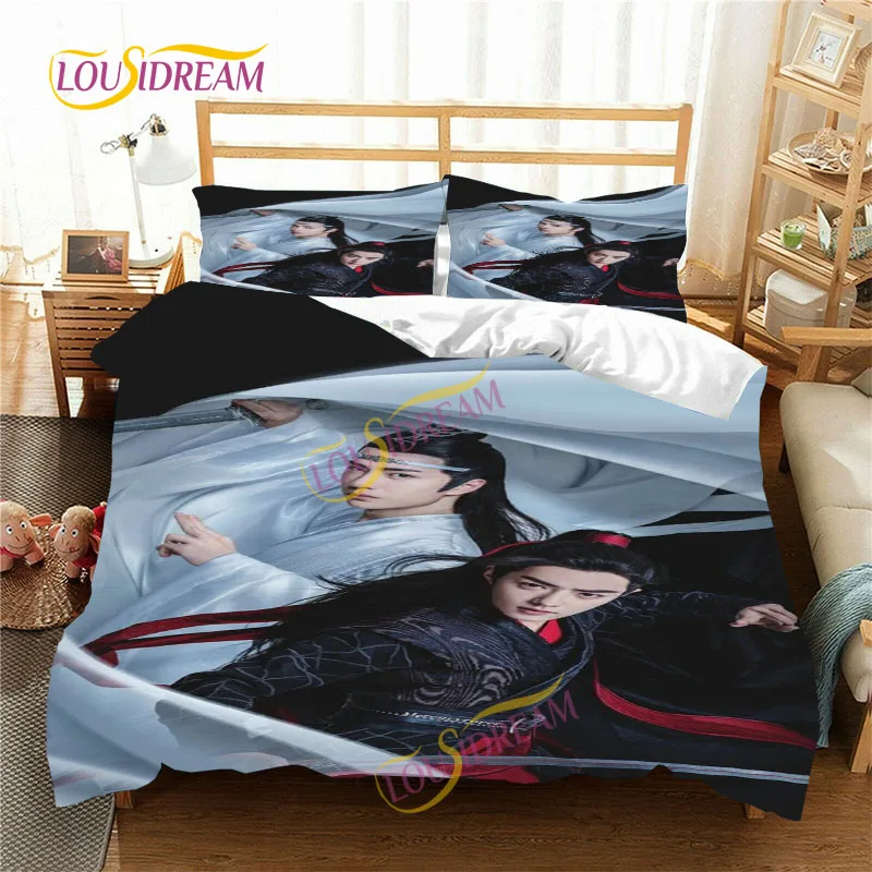 The Untamed  Duvet Pillowcase  Four Seasons King Bed Sheet MoDaoZuShi Weiwuxian Three Piece  Bed Cover comforter bedding sets.