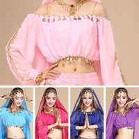 Belly Dance Top Sequined Beaded Top Sexy Dancing Costume Festival Club Party Fringe Costume For Thailand/India/Arab