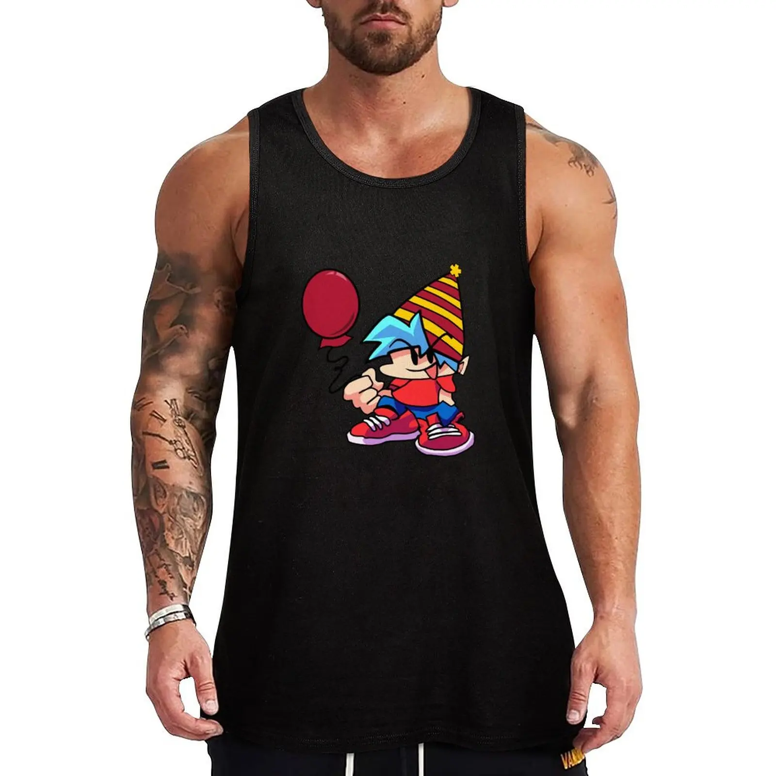 

FNF Birthday Boyfriend Tank Top t-shirt Men's Man clothes for gym gym clothing