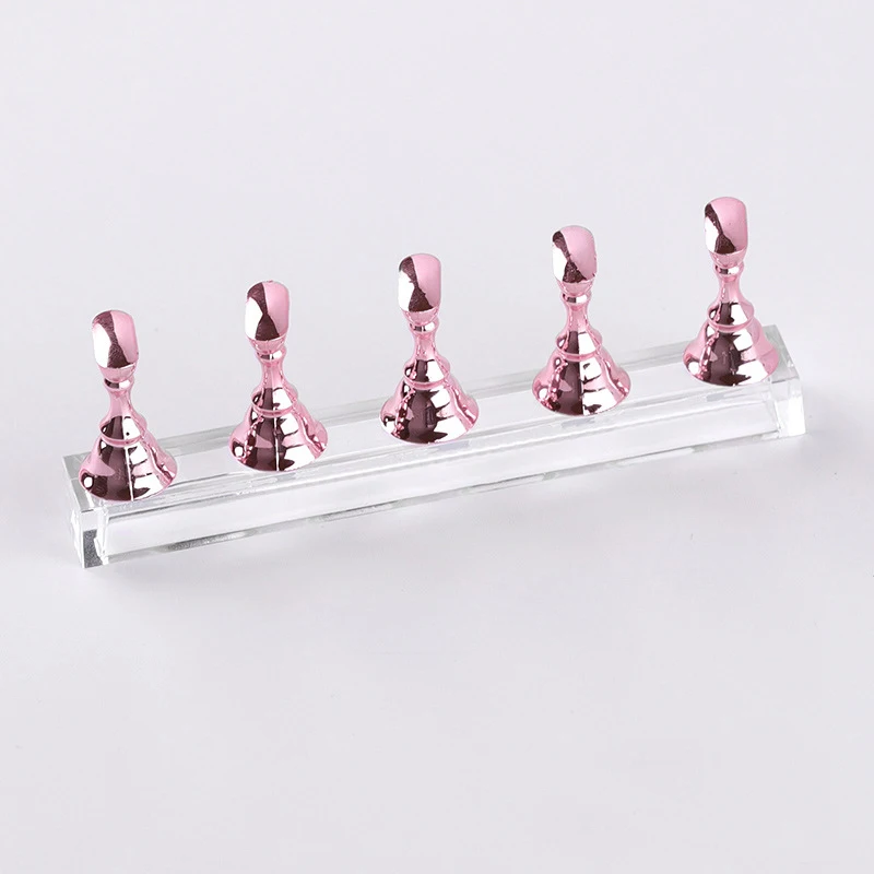 5/30 teile/satz Magnetische Nagel Halter Falsche Nagel Spitze Praxis Stehen Kristall Basis Halter Nail art Display Für kunst Salon DIY & Praxis – Detail 7