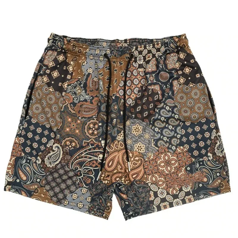 

New floral design shorts, the same trend for men and women, loose street sports, outdoor shorts, beach pants, swimming trunksKV