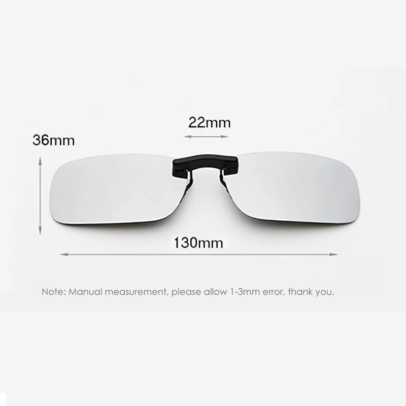 Polarized Clip On Sunglasses Driving Day Night Vision Lens Unisex Sport Fishing For Myopia Glasses Men Women Trip Travel Outdoor