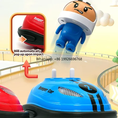 

RC Toy 2.4G Super Battle Bumper Car Pop-up Doll Crash Bounce Ejection Light Children's Remote Control Toys Gift for Parenting ma