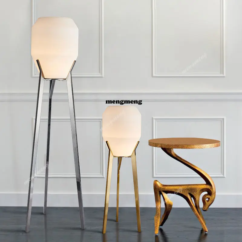 

Light luxury post-modern living room sofa bedroom vertical floor lamp study creative simple modern model room tripod