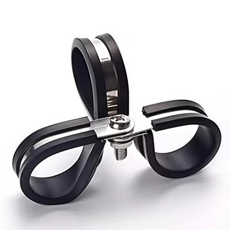 Stainless Steel Hose Clips 15 pcs M6, Rust Resistant Anti-Corrosion, Vibration Dampening, for HVAC Pipe Installation