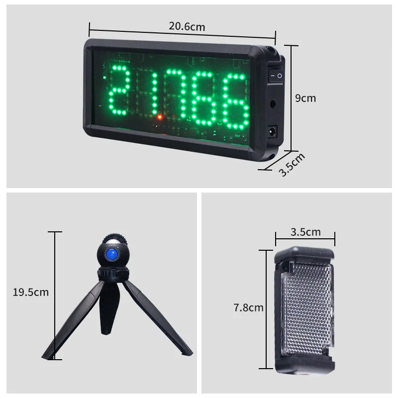 LED Timer, Laser Sensor, Circle Mode, Turn Back Running Timer