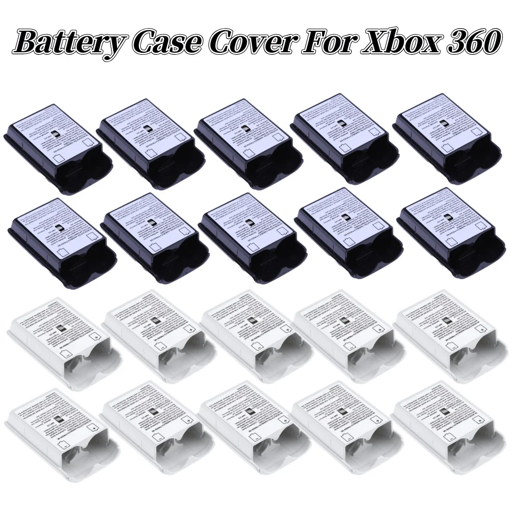 Game Battery Case for Xbox 360 Battery Case Wireless Controller Rechargeable Battery Cover with Sticker Gamepad Accessories