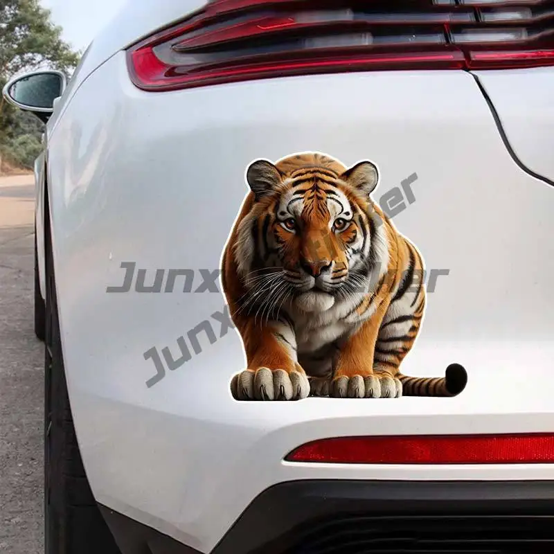 Ferocious Tiger Car Sticker Self-adhesive Decal for Automotive Rear Window and Bumper Waterproof Sticker 4