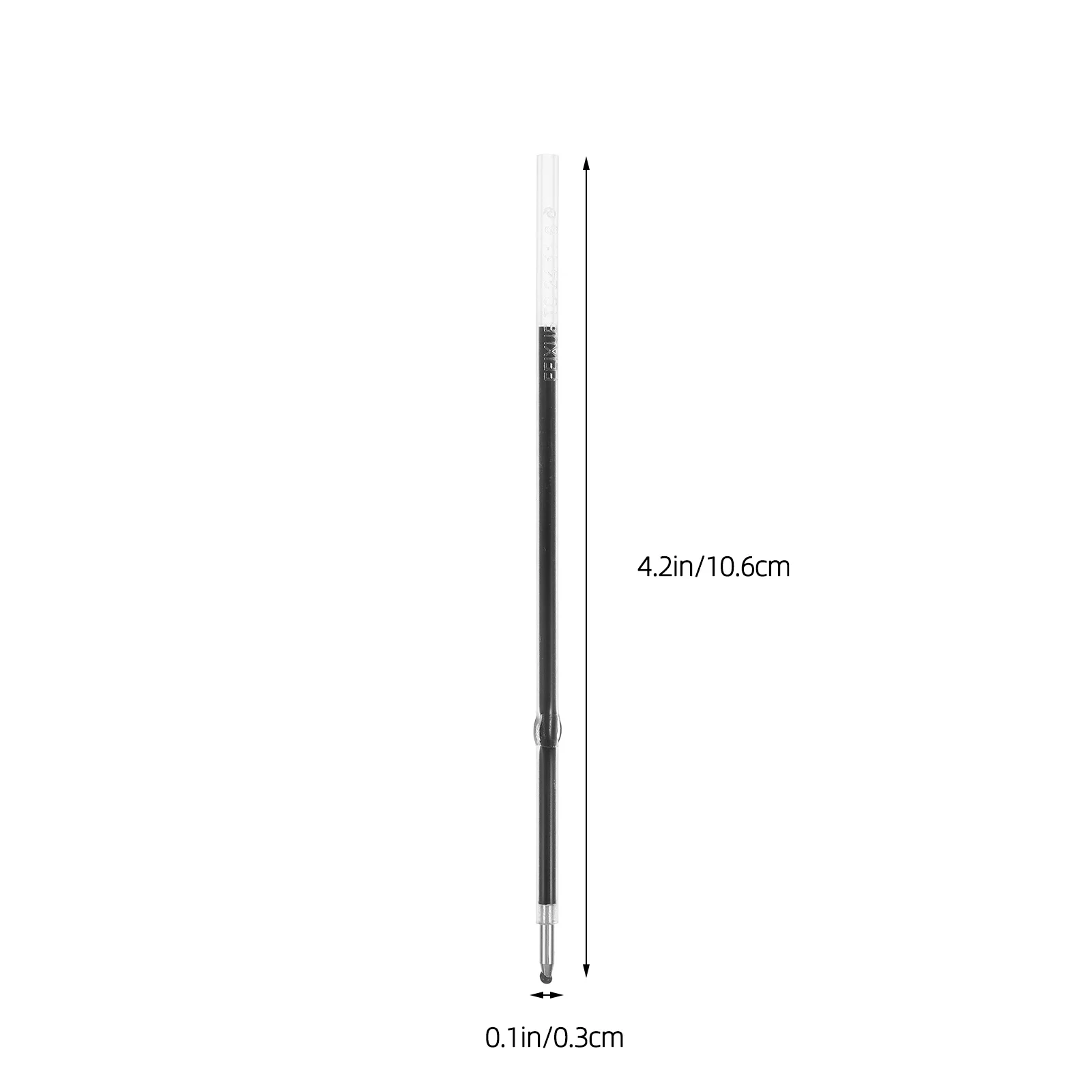 100 قطعة عبوات أقلام حبر جاف قابلة للسحب طرف متوسط 0.7 مللي متر حبر أسود تدفق سلس سريع الجفاف بديل لكتابة مكتب المدرسة