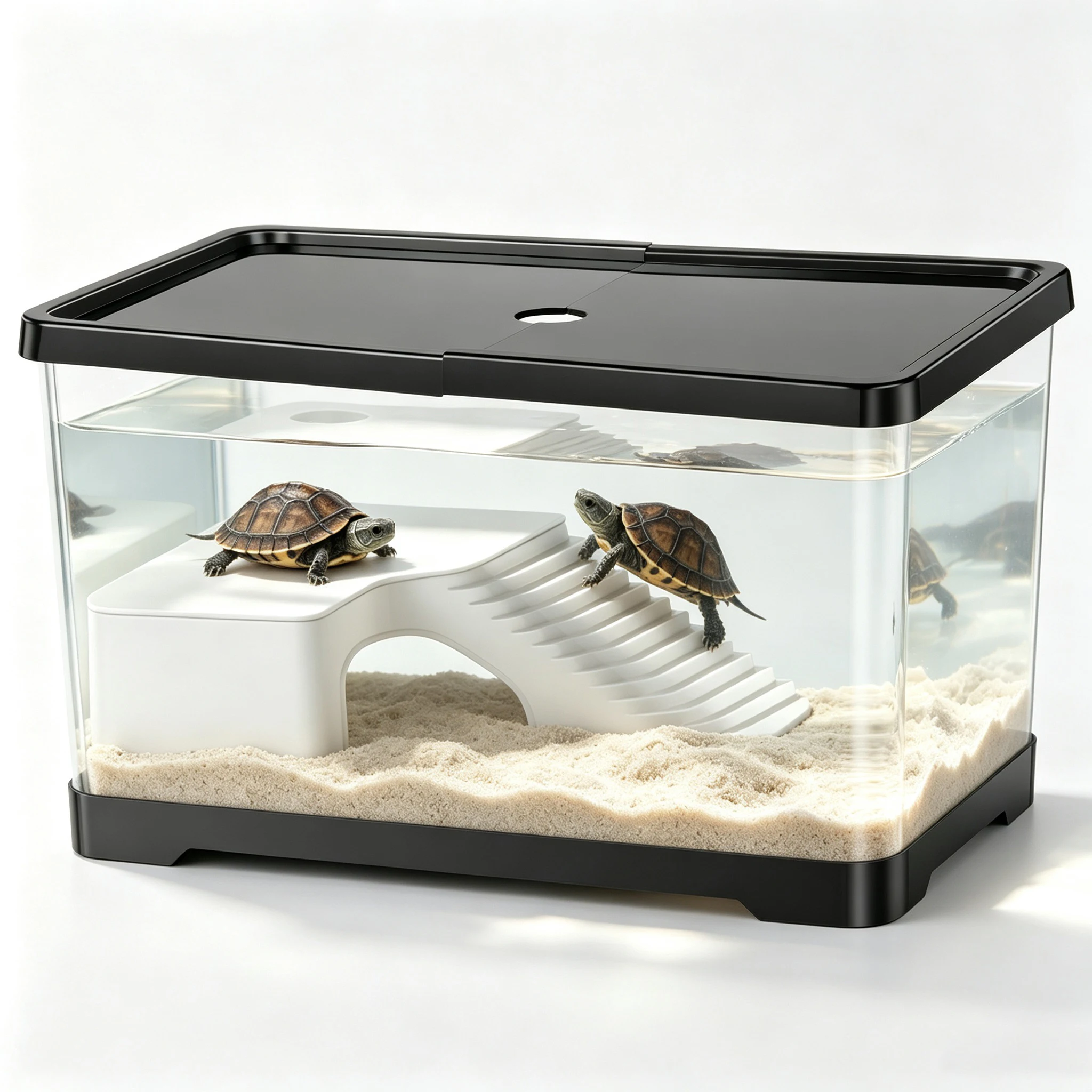 Aquarium Fishland - Kaplumbağa Tankı, Akvaryum, Balık Tankı, Rampalı