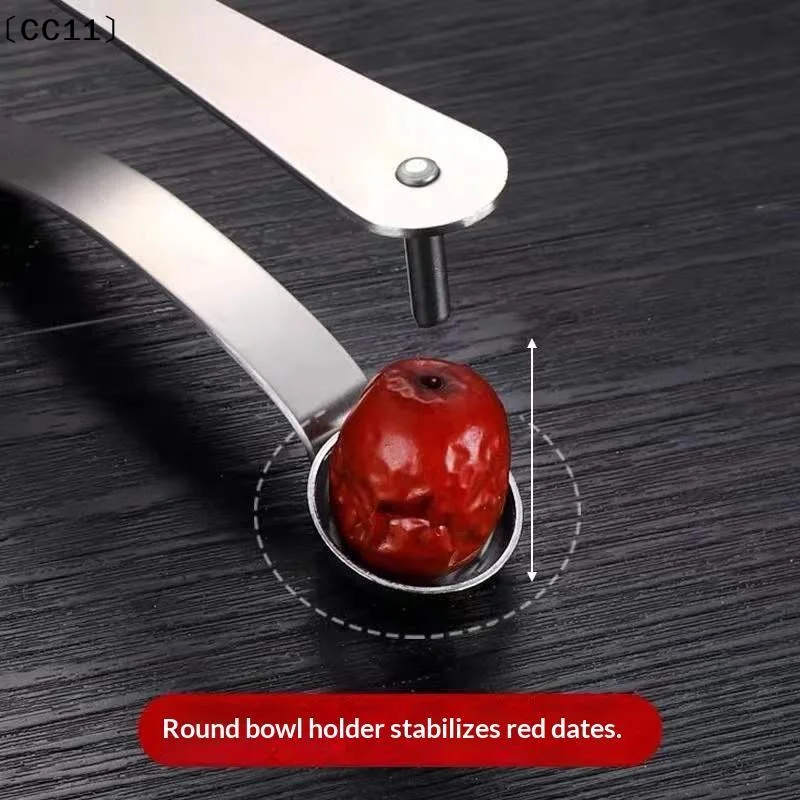 Cherry Pitter Stainless Steel Jujube Core Remover Easy Operation Sturdy Build For Home Baking Snack Prep〔CC11〕