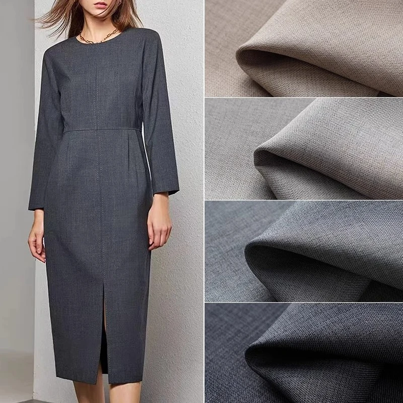 

Suit Fabric Spring Autumn Wrinkle Resistant Stretch Dress Pants Skirt Uniform Business Office Custom Tailoring Apparel Material