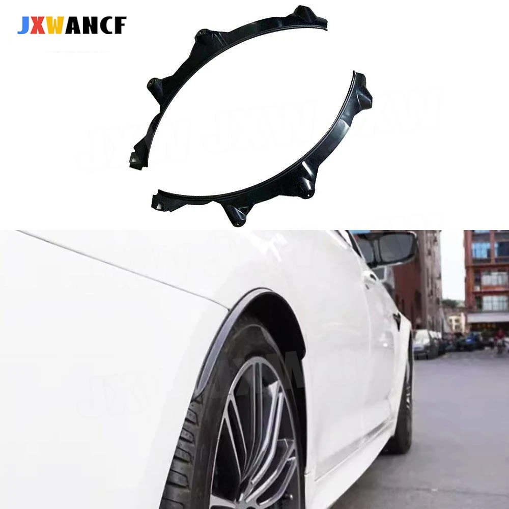

JXWANCF Rear Wheel Eyebrows Fender Flares Mudguards for BMW 5 Series G30 G38 2017 + Car Fender Covers Trims ABS Black