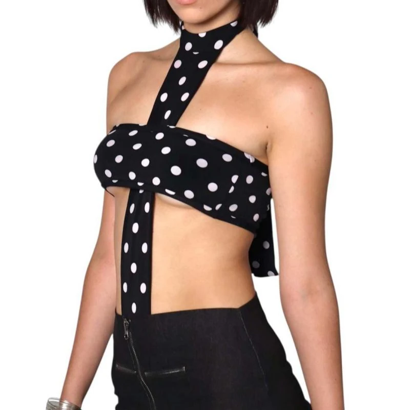 جديد 2025 Y2K قوطي موجة نقطة طباعة مثير الشارع موضة الشرير نمط الرسن الرجعية الساخنة فتاة التخسيس بذلة السراويل