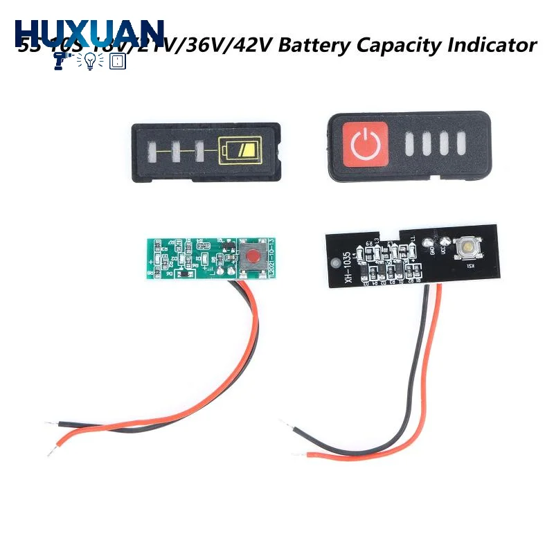 5S 18V 21V Digital LED Battery Capacity Indicator Module Compact Display for Portable Power Station Remaining Power Check