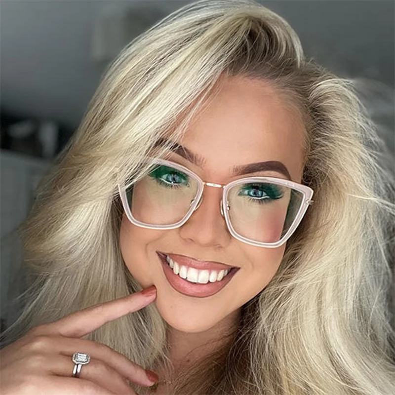 JMISUS 手作りアセテートファッションキャットアイ処方メガネ女性蝶光学眼鏡近視フォトクロミックサングラス