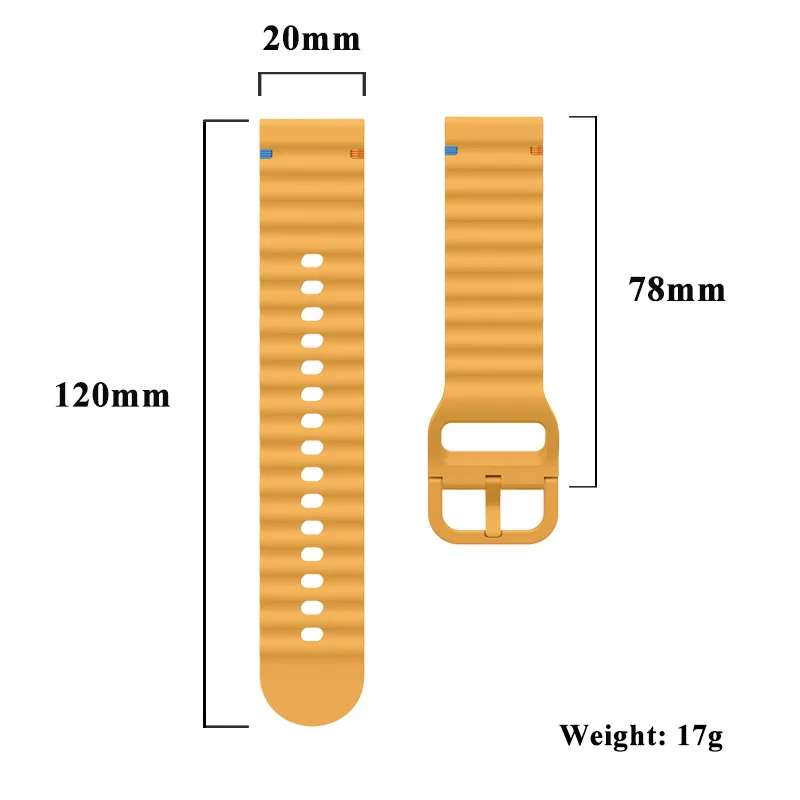 Cinturino universale da 20 mm per Garmin Forerunner 165/158/168/245/645 Bracciale con fibbia classica per cinturino attivo Garmin Vivoactive
