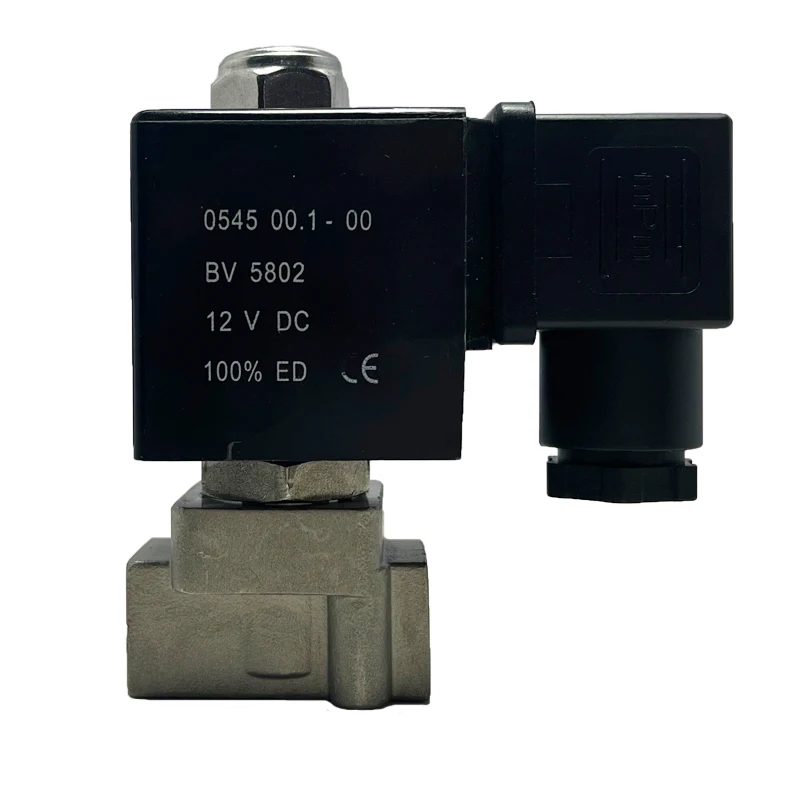 100bar 10MPa 2 way  solenoid valve 1/4 1/8 220V 24V Orifice 1mm SS304 solenoid valve for gas nitrogen