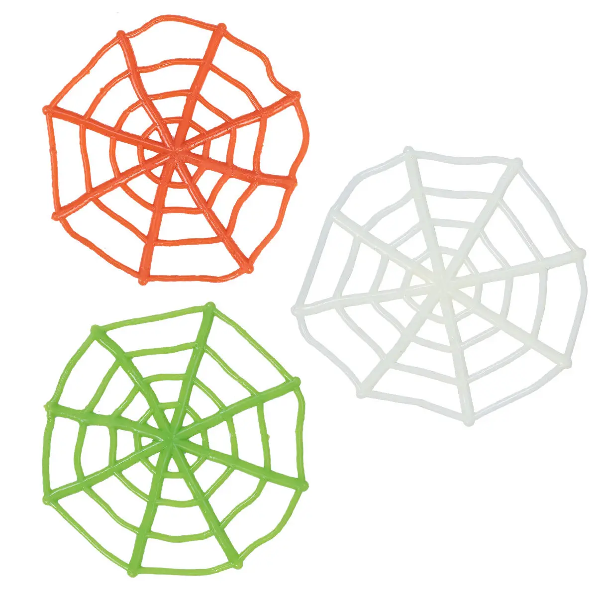 

40 шт. разноцветных эластичных паутинок для Хэллоуина, липкие украшения для розыгрышей, реквизит для детских вечеринок, игрушка-паутина