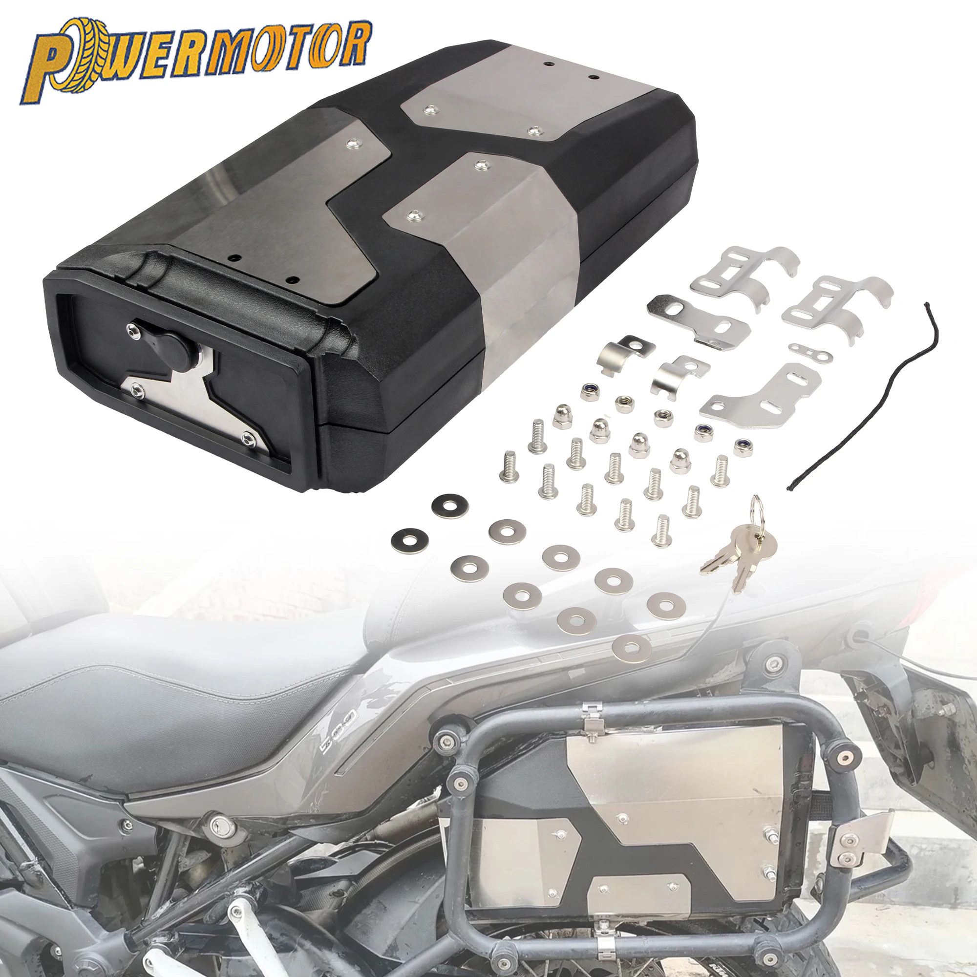

Motorcycle 4.2L Tool Box For BMW R1200GS R1250GS LC ADV F750GS F850GS F800GS R 1200 1250 GS Side Shelf Storage Box Toolbox