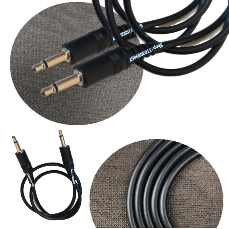 50cm Mono 3.5 Male to Ts 3.5mm Male Audio Cord Wire TS 3.5mm Male to Male Audio Cable Line Mono TS 3.5 to 3.5mm Audio Line Cable