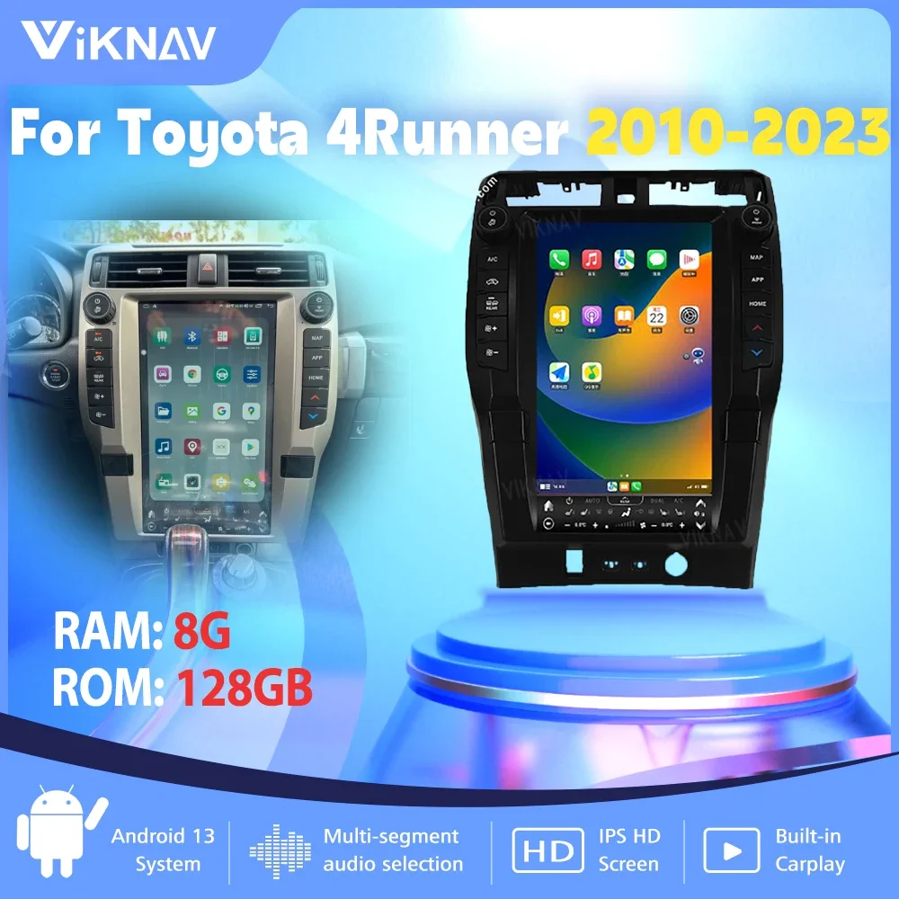 

15.6 Inch Android12 Car Radio For Toyota 4Runner 2010-2023 GPS Navigation Carplay Touch Screen Multimedia Video player Head Unit