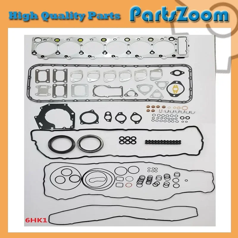 

6HK1 Engine Gasket Kit For Isuzu Diesel Engine Overhaul Full Gasket Set 1-87812982-0