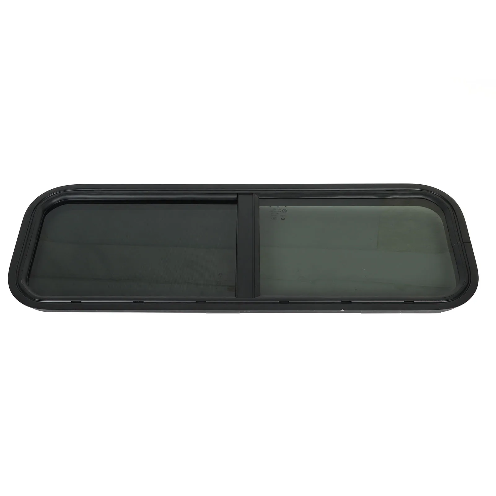900x300mm Round Angle Sliding RV Window Black Tempered Glass Shade Window for  Trailer  Shade Window Glass RV Window