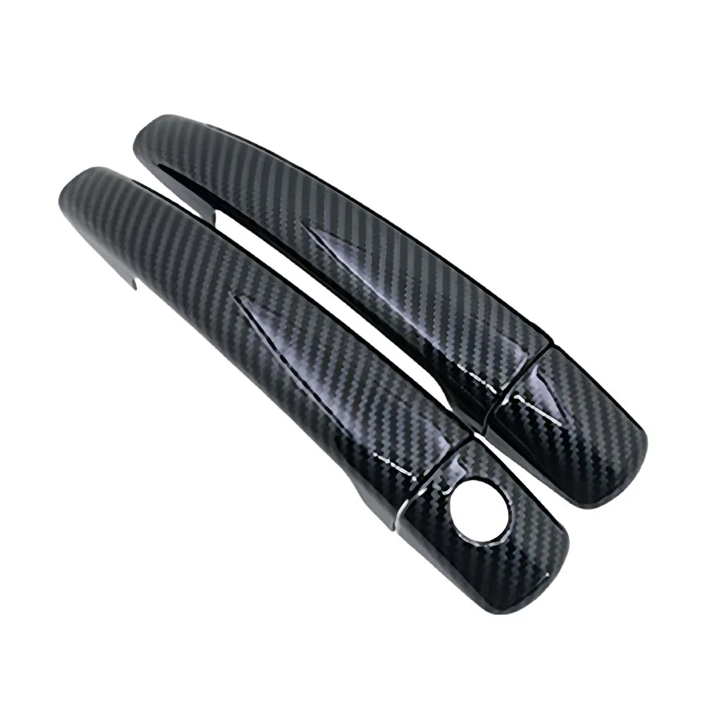 Car Upgrade For Peugeot 308 SW CC 2007-2013 Door Handle Cover Trim Carbon Fiber Exterior Accessories