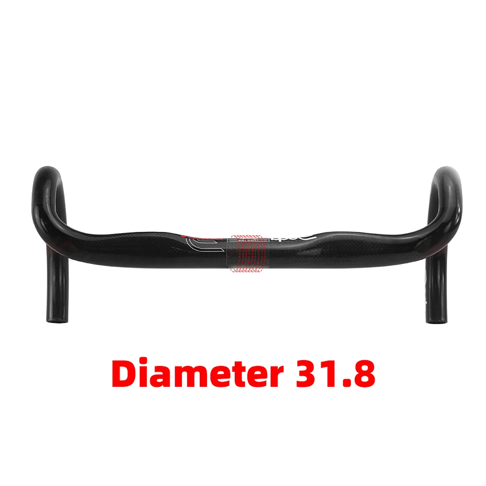 Carbon Fiber Road Bike Handlebar T800 Drop Road Bar 380-440mm 3K Gloss Bicycle Accessories
