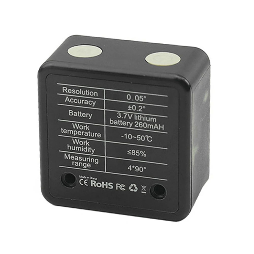 Mini Pocket Inclinometer with Bluetooth Digital Display Angle Measuring Slope Meter for Surveying Construction and Engineering