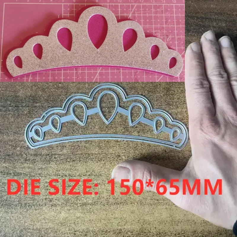 New Dot Crown Metal Cut Dies Stencils for Scrapbooking Stamp/Photo Album Decorative Embossing DIY Paper Cards