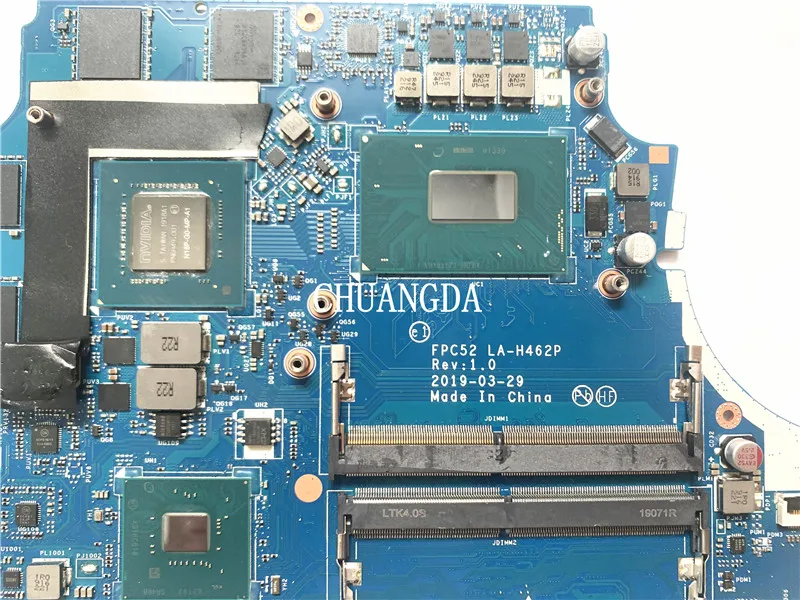 USED FOR HP 15-DK Laptop motherboard L58864-601  L58864-001 GTX 1650 4GB i7-9750H SRF6U i5-9300H FPC52 LA-H462P 100%