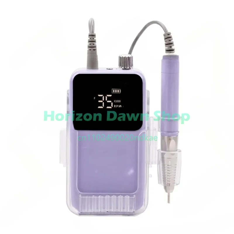 New 85W Electric Nail File 35000 RPM Cordless Professional Brushless Nail Drill Machine