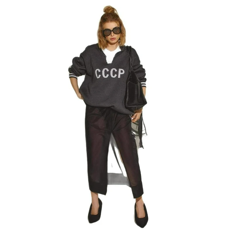 استرخاء الظهر نمط مع المنسوجة سترة برقبة على شكل v المرأة 2026 الخريف/الشتاء عادية بأكمام طويلة أنيقة تنوعا الصوفية للنساء #5