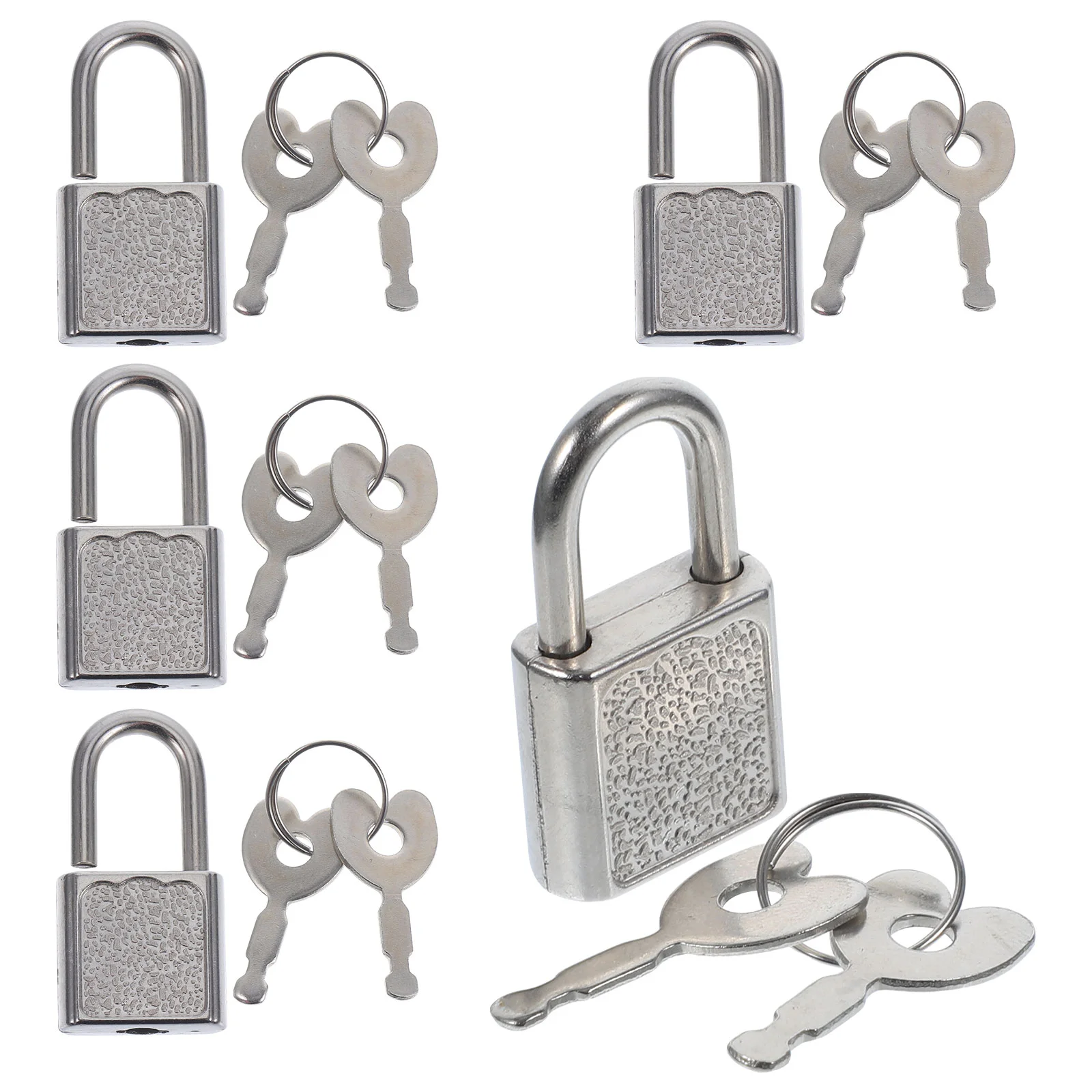 5 Sets Padlock Treasure Chest Locks with Keys Small Toy Convenient Padlocks Funny Toys Kids Child