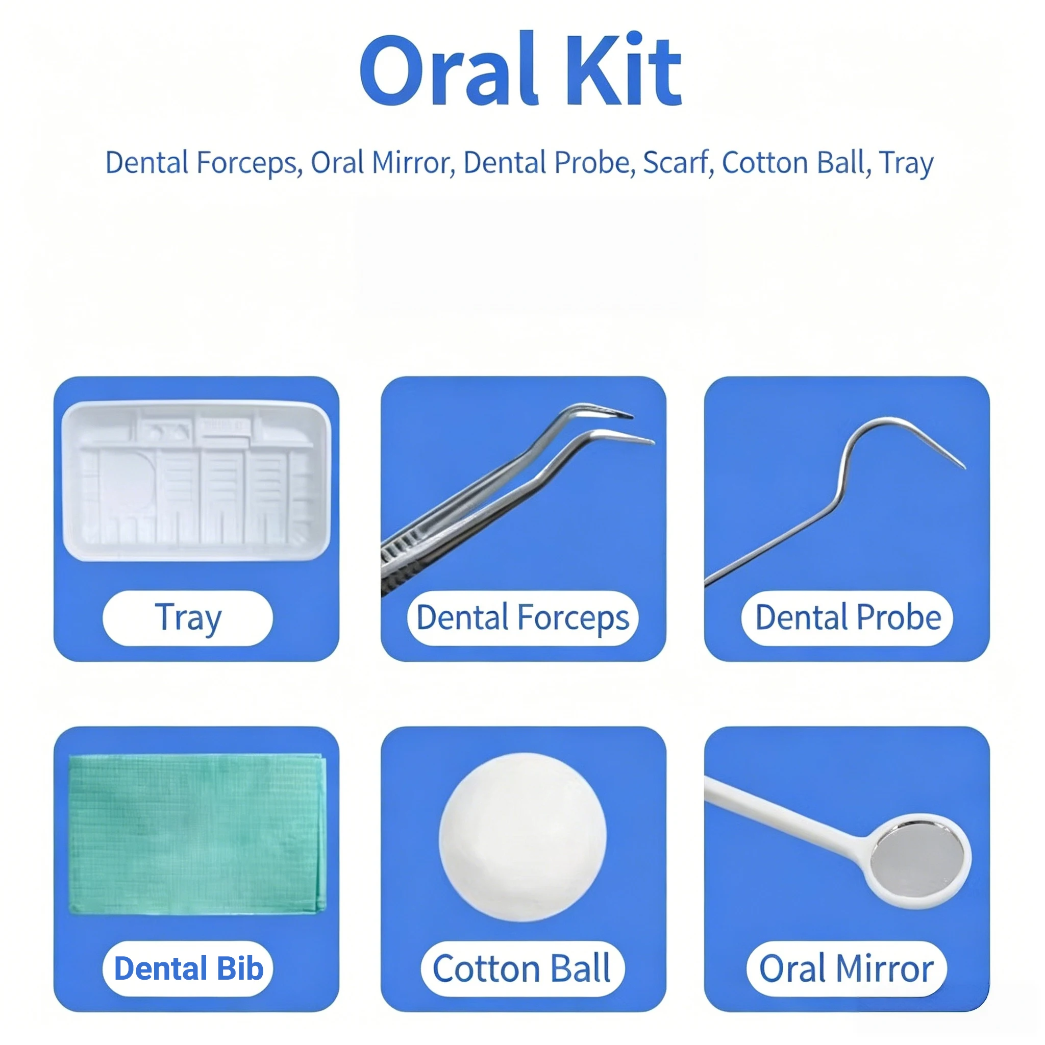 Disposable 6 In 1 Dental Exami - Dental Mirror Probe review and price