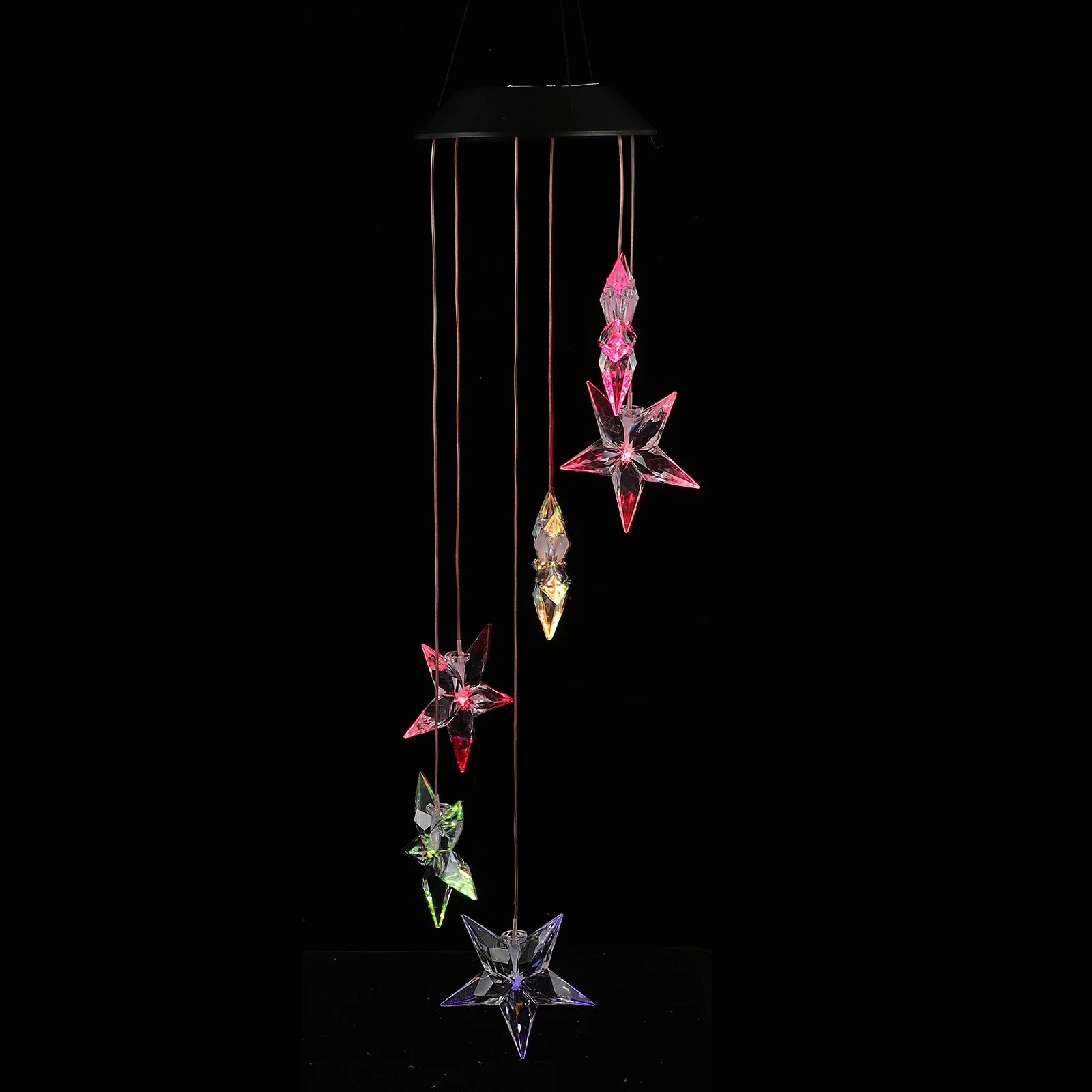

Creative Solar Wind Chime Light Delicate Outdoor Decor Glowing Patio Balcony Backyard Luminous Sunlight Exquisite