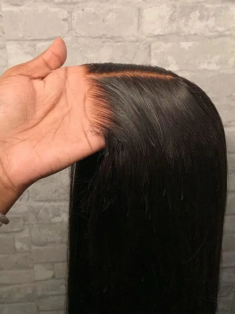 250% 40 Inch Straight Lace Front Wigs Virgin Human Hair 13x6 HD Transparent Lace Frontal Wig Pre Plucked Natural Looking Lace Wig