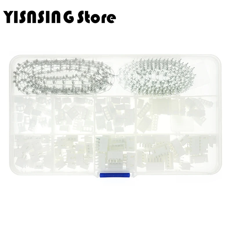 560PCs xh2.54 2p 3p 4p 5 pin 2.54mm pitch terminal kit/housing/pin header JST connector wire connectors adaptor XH DIY kits