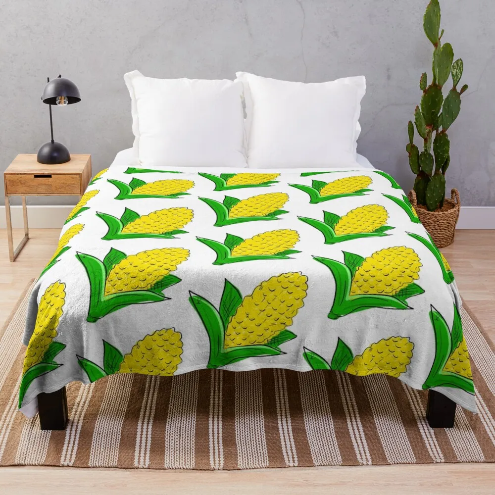 

It’s corn! Throw Blanket blankets and throws for babies bed plaid Blankets