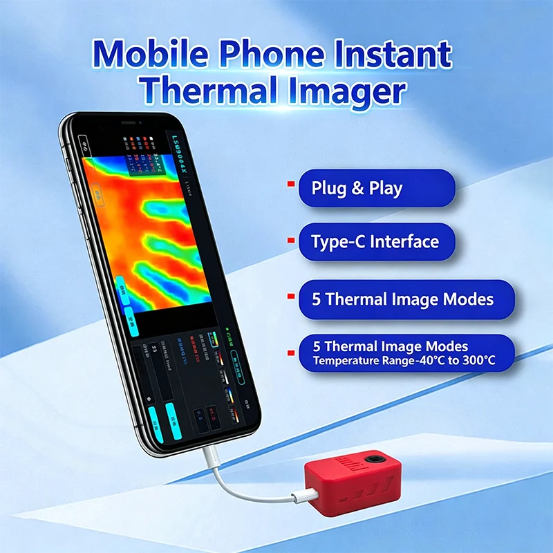 Android phone plug-and-play TYPE-C infrared thermal imaging pocket sensor module 80*62px Customizable
