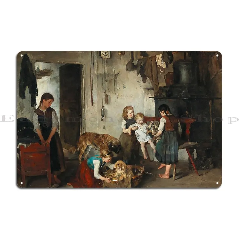 The Offspring Gustav Majer 1877 Wholesome Austrian Art Metal Plaque Rusty Wall Decor Create Custom Cinema Tin Sign Poster