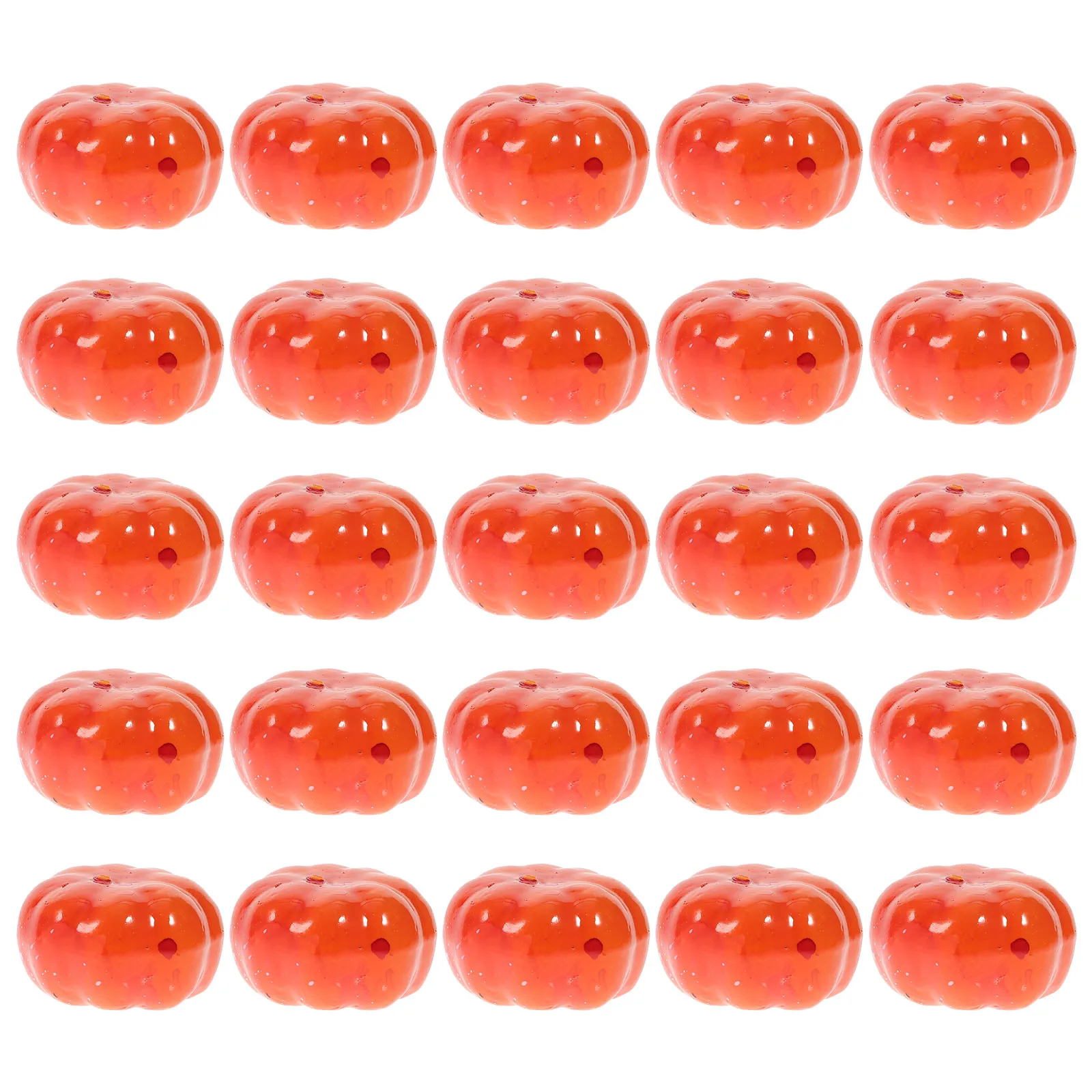 

100pcs Lifelike Mini Ornament Halloween Party Decor Diy Craft Festival Desktop Decoration Simulated Pumpkin Props Halloween