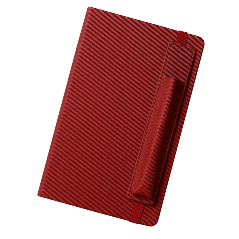 E9LB Маленький дорожный журнал с держателем для ручек на резинках для женщин и мужчин, пишущих